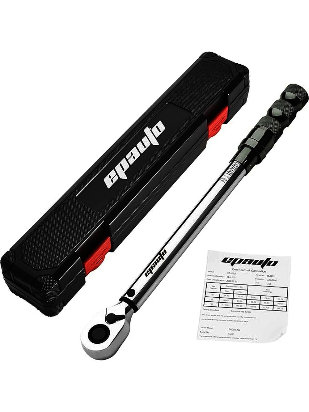 EPAuto 1/2-inch Drive Click Torque Wrench, 10~150 ft./lb, 13.6~203.5 N/m